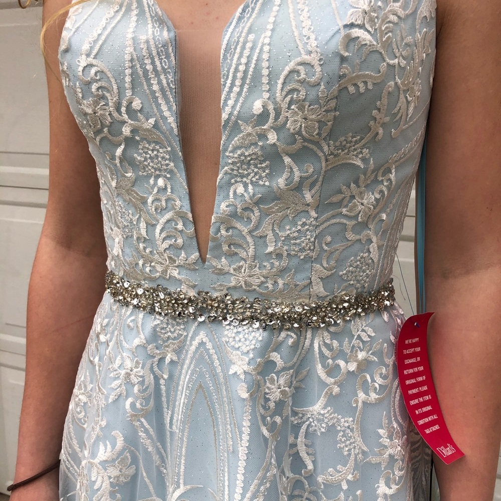 BNWT Icy Blue Prom Dress